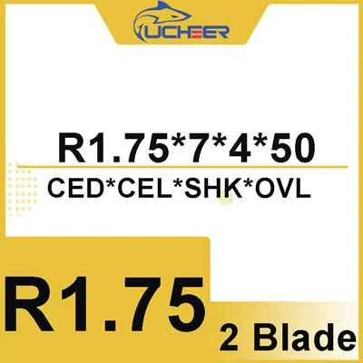 UCHEER 1 шт. 4/6 мм 2 лезвия HRC45 сферическим концом Вольфрам твердосплавный Фрезер сплав покрытие станков с ЧПУ - Длина режущей кромки: SHK4-CED1.75R-CEL7