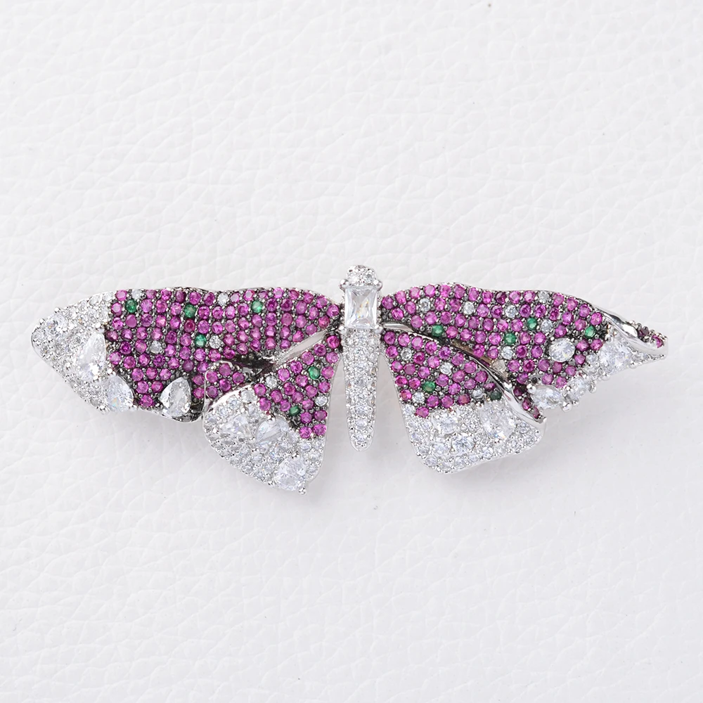 61X21MM Women's High Quality bow Fashion Style brooch For Woman Christmas Gift