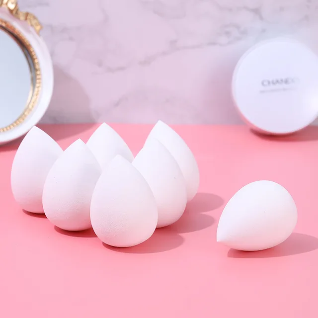 White Water Droplet Oblique Gourd Cosmetic Egg Wet And Dry Dual Purpose Makeup Tool Sponge Puff Makeup Egg 1