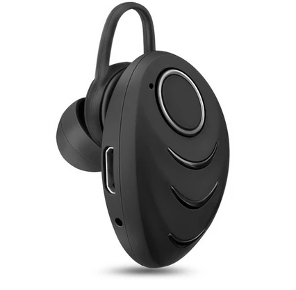 Черный Мини A3, беспроводные Bluetooth 4,0, одиночные наушники, hi-fi музыка, стерео гарнитура, портативная, в ухо, с микрофоном, для работы, вождения, спорта - Цвет: Черный
