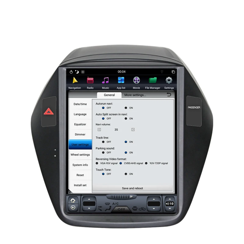 NAVITOPIA 10,4 дюймов 4G+ 64GB Tesla стиль вертикальный экран Android 8,1 Автомобильная dvd-навигационная система для hyundai Tucson IX35 2010 2011-2013