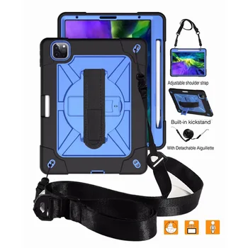 

Case For New ipad Pro 11 2020 Kids Safe Shockproof Armor cover Hand Strap & Neck Strap Cover For ipad Pro 11 inch 2020 Case