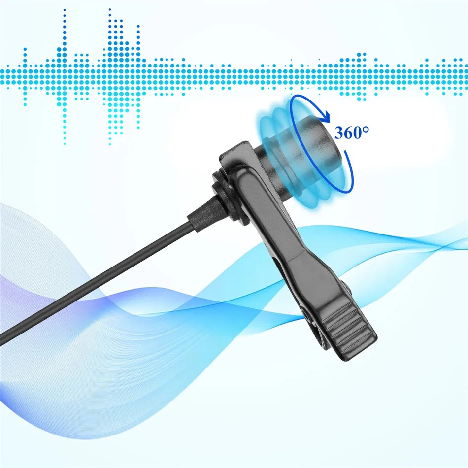 BOYA BY-M1 PRO 6m Clip-on Condenser Lavalier Lapel Microphone for PC Mobile Android DSLRs iPhone Streaming Youtube