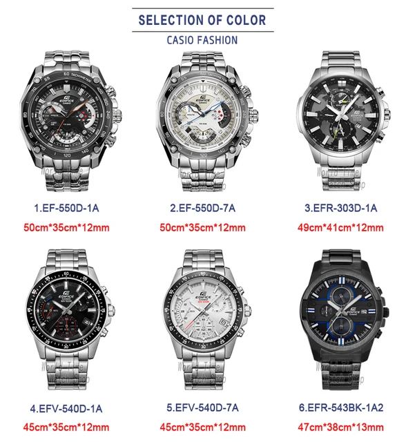 Casio watch Edifice watch men brand luxury quartz Waterproof 
