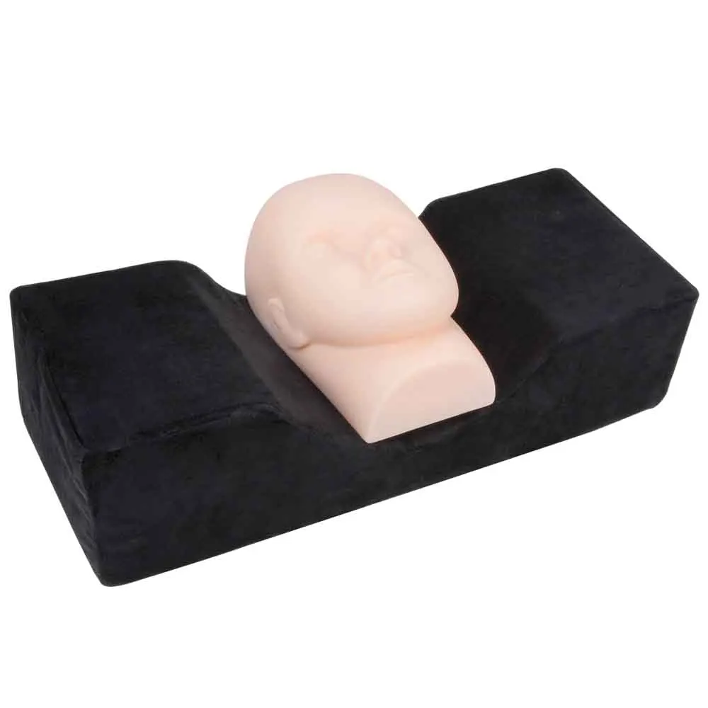 Professional Eyelash Extension Pillow Soft Grafting Eyelashes Pillow Makeup Salon Headrest Neck Support Lash Pillow with Pocket