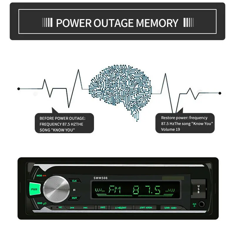 Автомагнитола винтажный Bluetooth MP3 плеер 1DIN в тире 12 в SD/USB вход FM стерео MP3 плеер приемник USB AUX классический автомобильный стерео