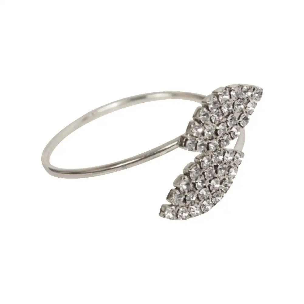 1pcs Christmas Napkin Rings Silver Gold Alloy Napkin Buckle For Home Hotel Wedding Party Dinners Table Decoration - Цвет: Silver
