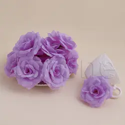 20 шт. розы цветок из искусственного шелка головы DIY маленькие бутон вечерние свадебные украшения для дома шнур