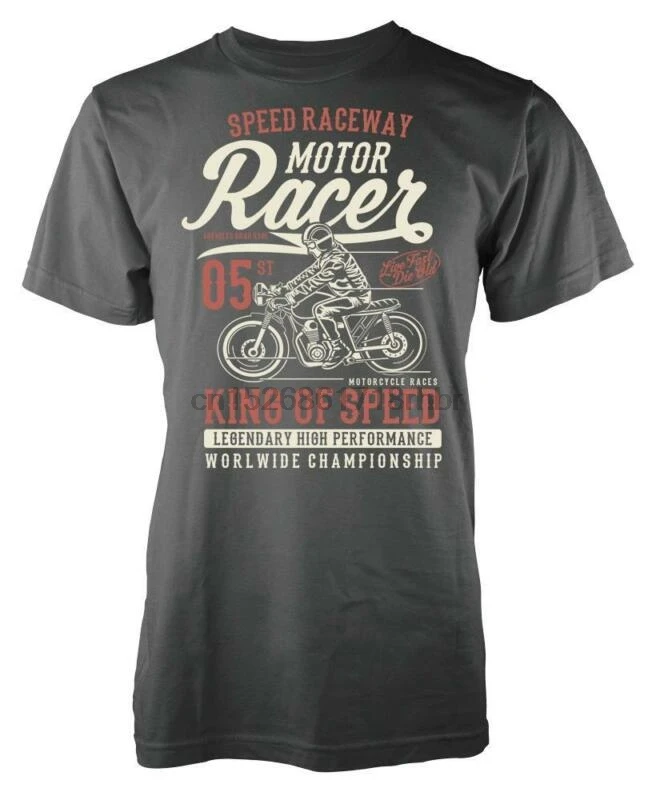 BNWT двигатель гонщик классический Байкер SPEEDWAY мотоцикл взрослая футболка S XXL| |