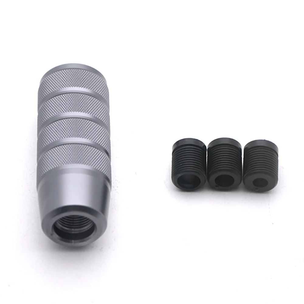 Universal 95MM rutschfester Schaltknauf Schaltgetriebe Aluminium gerändelter Schalthebelknopf – Detail 14
