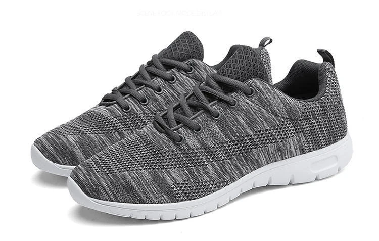 Для мужчин Lace-Up кроссовки на открытом воздухе спортивные кроссовки обувь на шнуровке Ultra Light противоскользящие Обувь с дышащей сеткой