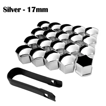 

20Pcs Car Wheel Nut Caps Auto Hub Screw Cover 17mm Bolt Rims Exterior Decoration Special Socket Protection Dust Proof 3 Color