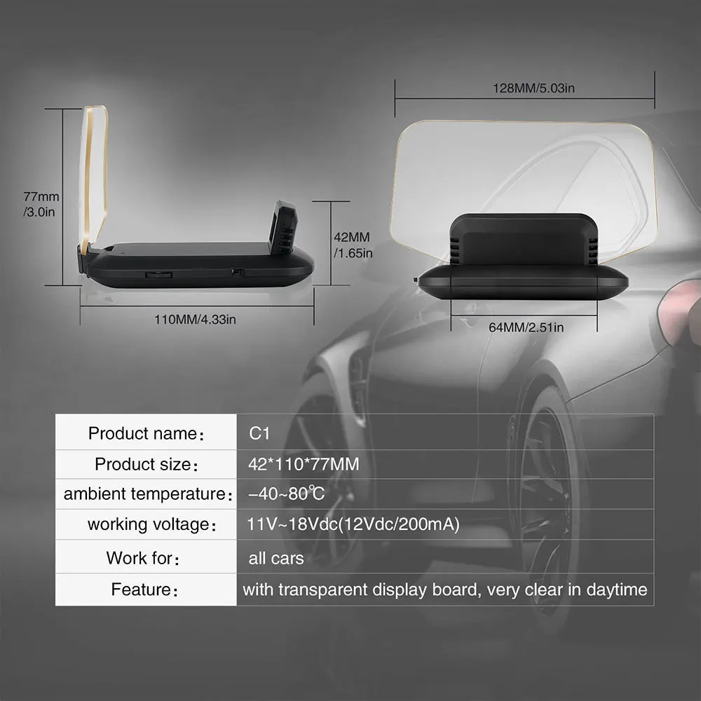 HD бортовой компьютер HUD зеркало автомобиля дисплей двойной системы OBD2+ gps 2 в 1 скорость проектор охранная сигнализация температура воды топлива