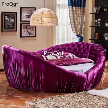 

Ngryise 1 Set new design wedding minshuku heart shape purple bedroom bed