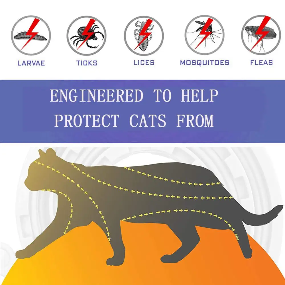 Dewel Cat Collar Anti Tick Dogs Small Flea Collar Mosquitoes Waterproof Pets Accessories for Cat 8 Months Protection Dewel Cat Collar Anti Tick Dogs Small Flea Collar Mosquitoes Waterproof Pets Accessories for Cat 8 Months Protection