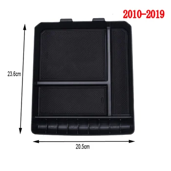 

For Toyota Land Cruiser Prado Center Console Armrest Storage Box Container Black