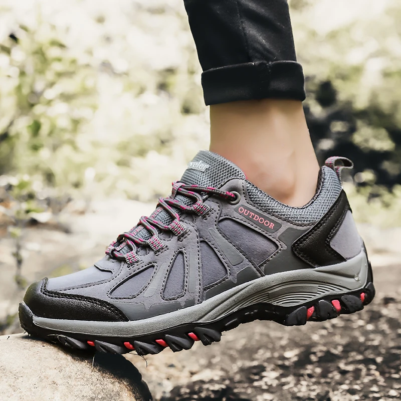 Outdoor Climbing Hiking Shoes For Men Durable Breathable Walking Shoes Women Light Trekking Sneakers Lovers Casual Sports Shoes