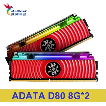 

ADATA XPG Spectrix D80 Liquid-Cooled RGB 3000MHz 4133MHz 16GB (2x8GB) 288-Pin 1.4V. Desktop U-DIMM Memory Retail Kit