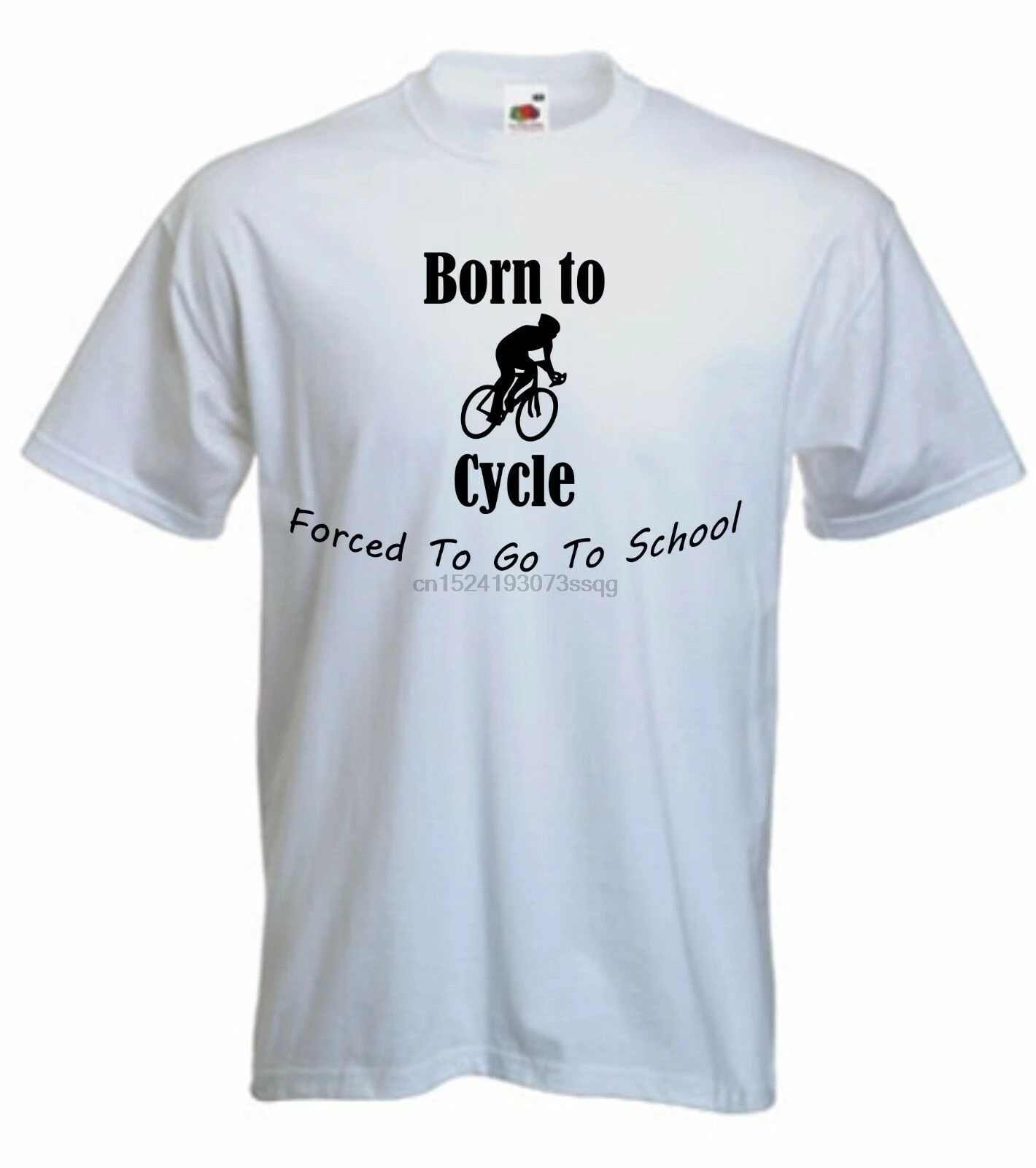 Born Cycle Kids T-Shirt Cycling Cyclist T Shirt School Tshirt Sizes 5-15 |