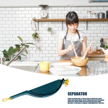 New Pot Strainer Plastic Crescent Pan Strainer With Handle Silicone For Water Filters Rice, Fruit Pasta Colander Kitchen Gadgets 5