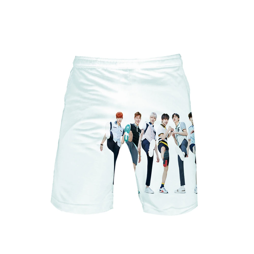 Новинка MONSTA X, пляжные шорты с 3D принтом, Мужская модная уличная одежда, шорты,, Harajuku, модная летняя одежда