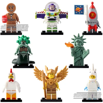 

LEGO Blocks 8Pcs/Set Gingerbread Man Unicorn Medusa Building Blocks Figures Compatible LEGO Gift Toy for children