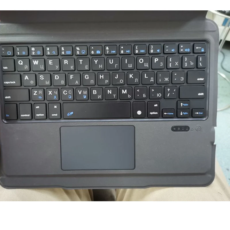 Novo sem fio touchpad bluetooth tablet teclado