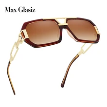 Новинка, квадратные мужские модные солнцезащитные очки, большая оправа для мужчин, s солнцезащитные очки, фирменный дизайн, градиентные очки, gafas de sol hombre