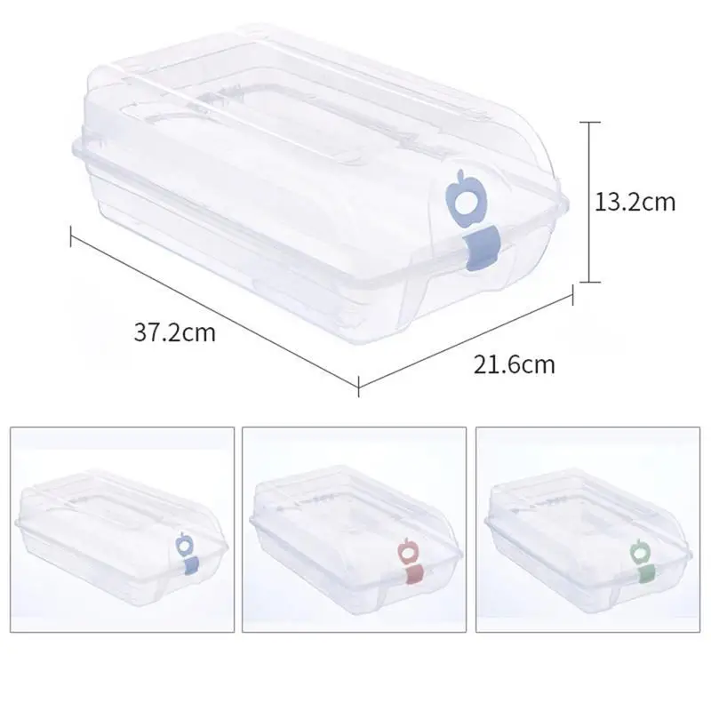 Shoe Storage Box Novelty Stackable Clear Plastic Shoes Storage Boxes Shoe Box Cases 22*13*37cm(Green