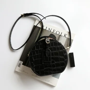 

Genuine Leather Crossbody Bags For Women 2020 New Luxury Designer Round Shoulder Messenger Bags High Quality Ladies Hand Bags