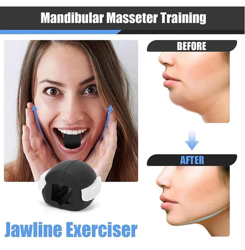 ZJCHAO Balle d'exercice Jawline 3pcs Face Masseter Neck Training