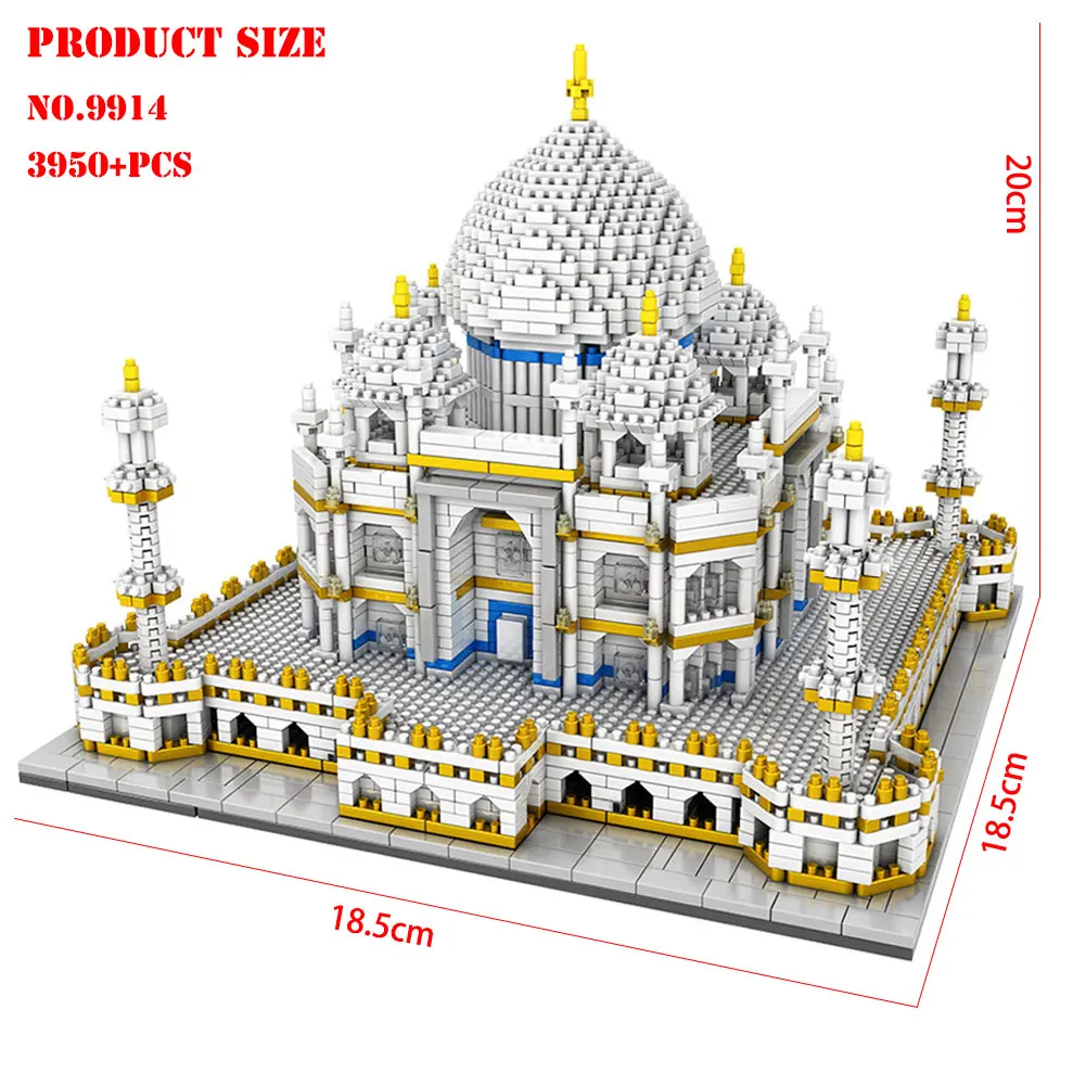 BZDA Taj Mahal игрушка для детей мини строительный блок всемирно известный создатель