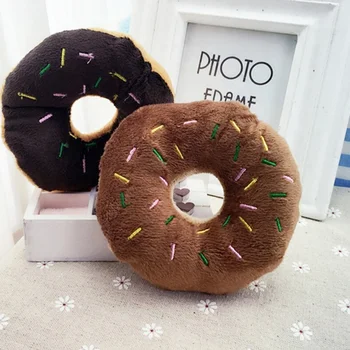 

Pet Plush Soft Cotton Donut Pillow Fit For Pet Dog Puppy Cat Sofa Decorative Cute Seat Pad Donut Foods Cushion Case Toys