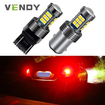 

1pcs Car LED Brake Light Lamp Bulb P21/5W W21/5W 3157 P21W W21W BAY15D For peugeot 206 307 sw 407 partner 508 308 406 301 5008