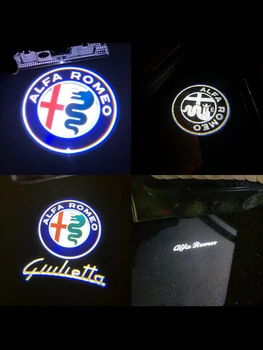 

2Pcs Car Door Courtesy Lamp For Alfa Remeo Brera 159 Giulietta Stelvio Giulia Spider Mito Entry LED Welcome Light Projector