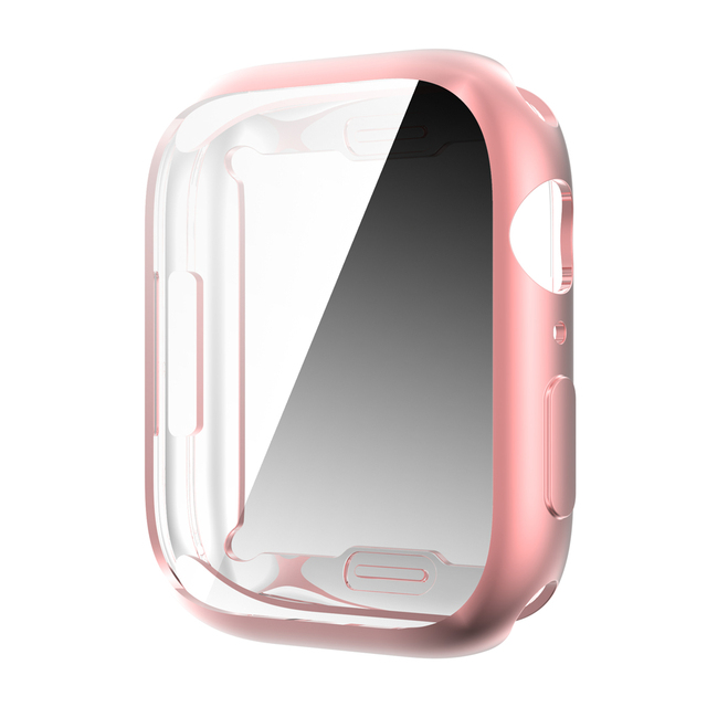 Case For Apple Watch Case 45mm/41mm/44mm/40mm/42mm/38mm 360 Full Soft Clear TPU Screen Protector for iwatch 3/4/5/6/SE/7