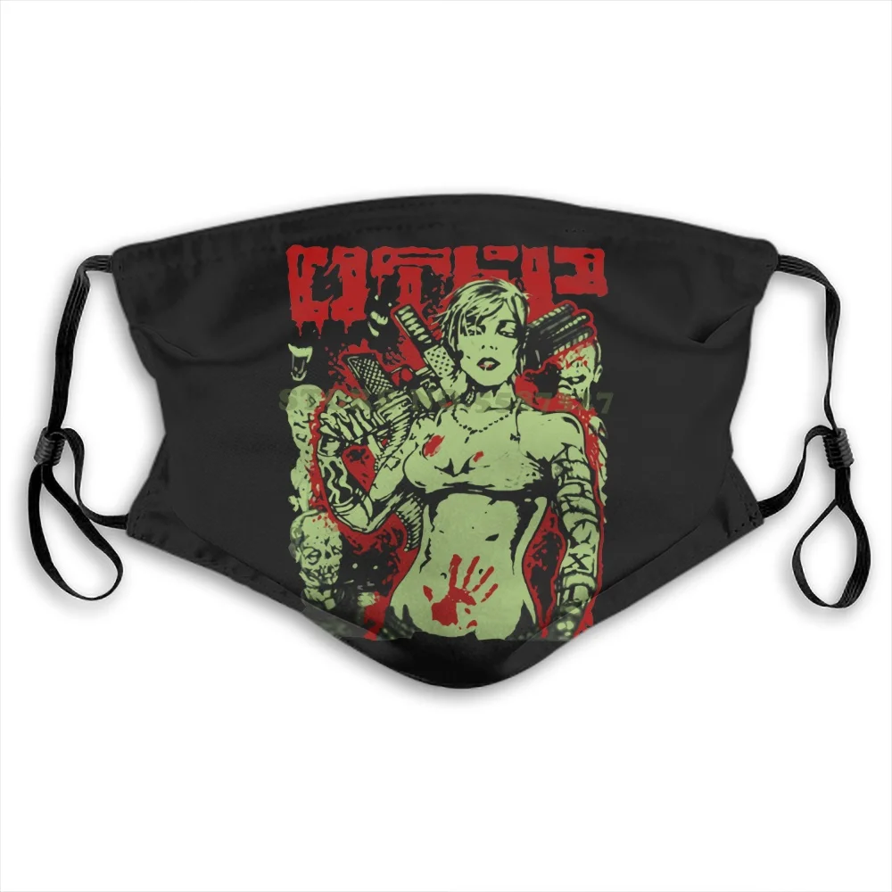 Маска для лица Otep зомби черная модная Забавный дизайн белые черные многоразовые