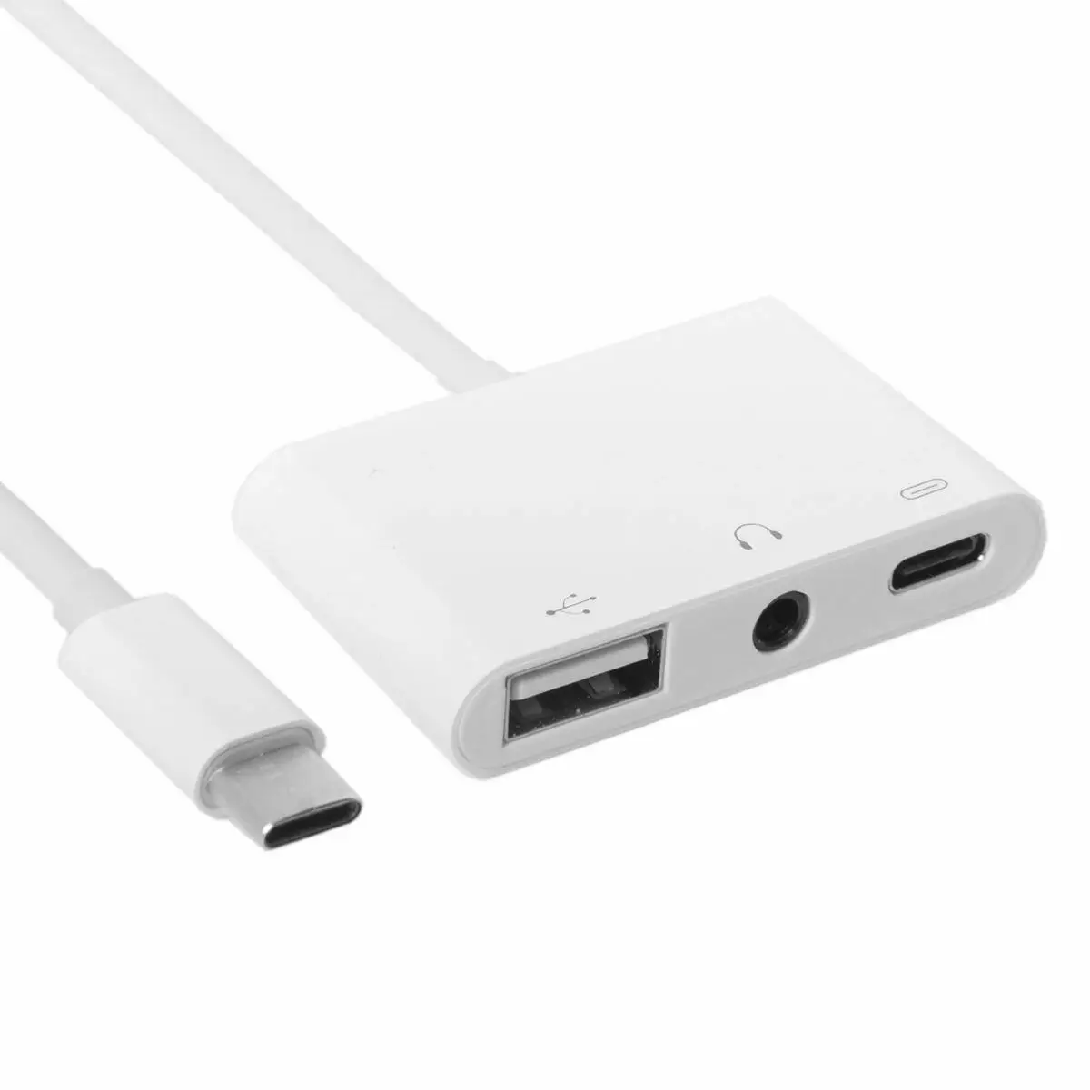 BAAQII USB-C type-C до 3,5 мм наушники AUX аудио и USB 2,0 Женский и мощность PD адаптер для сотового телефона планшета легко использовать AA4536