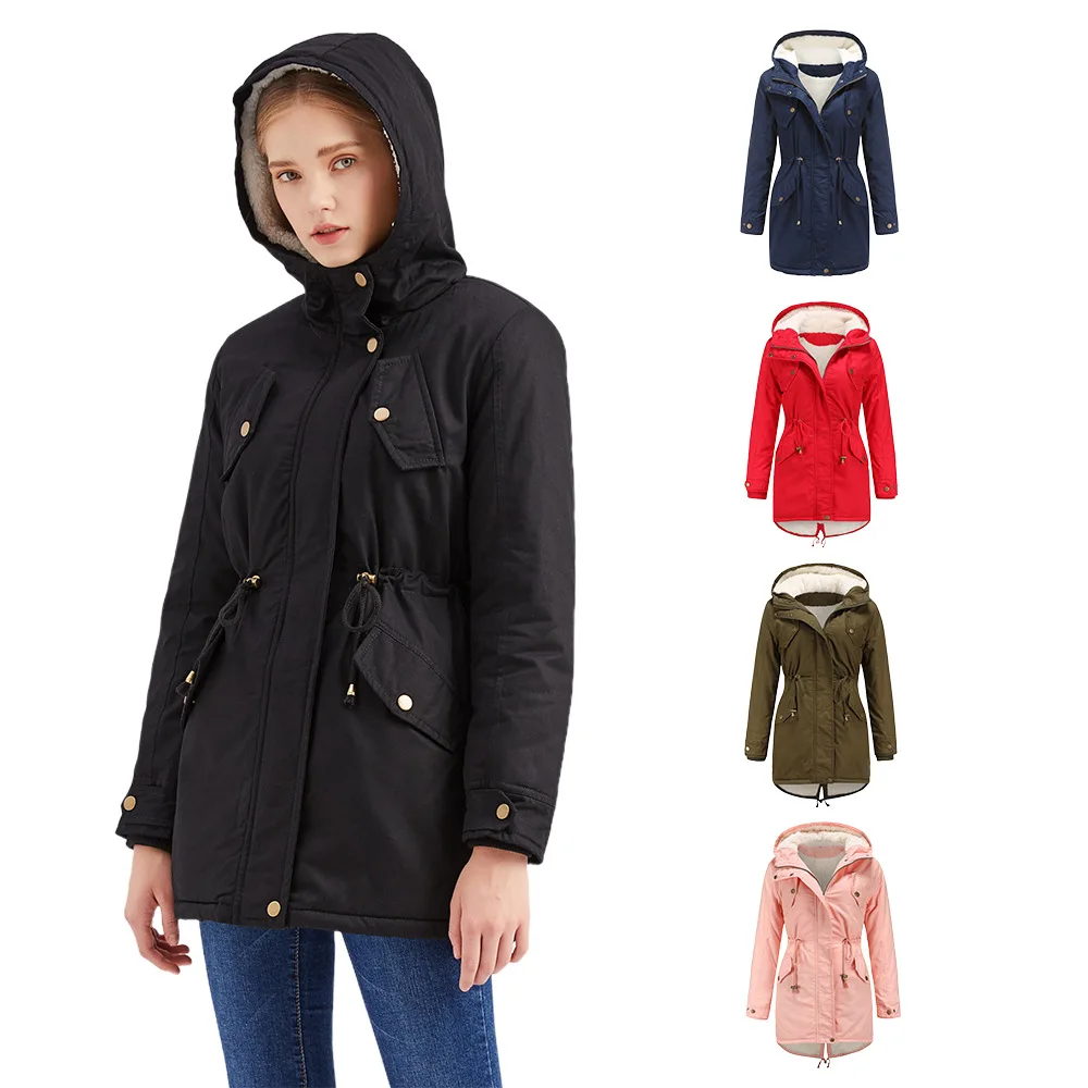 

2020 New Style for Autumn and Winter Women's Foreign Trade Quilted Cotton Cloth winter coat women