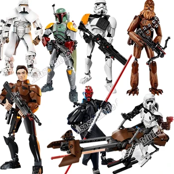 

New StarWars Darth Maul Jango K-2SO Darth Vader Grievous Figure Building Blocks Bricks With