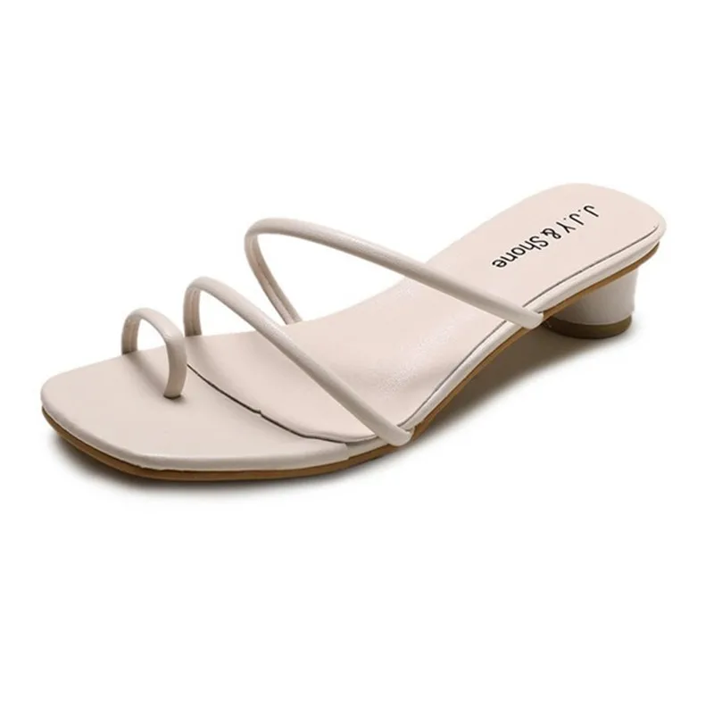 

new sandals and slippers women fashion shoes women Korean wild women's shoes transparent with word drag Pinch Flip-flops