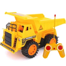 Электрический беспроводной пульт дистанционного управления транспорт маленький инженерный грузовик самосвал Модель грузового автомобиля 1:18 вспышка RC автомобиль детские игрушки
