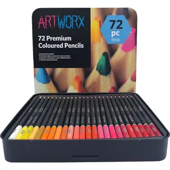

72Pcs/Set Eco-friendly Colored Pencil Set for Painting Iron Box Packing