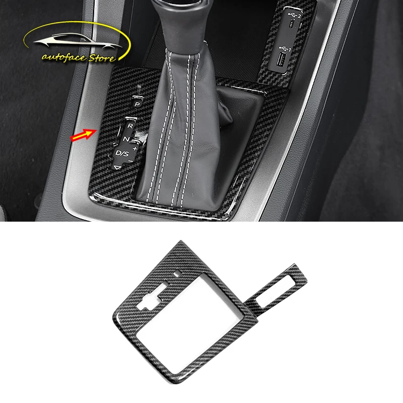 For Audi Q3 2019 2020 ABS Matte/Carbon Car gear shift knob frame panel Decoration Cover Trims Stickers Styling Accessories | Автомобили и