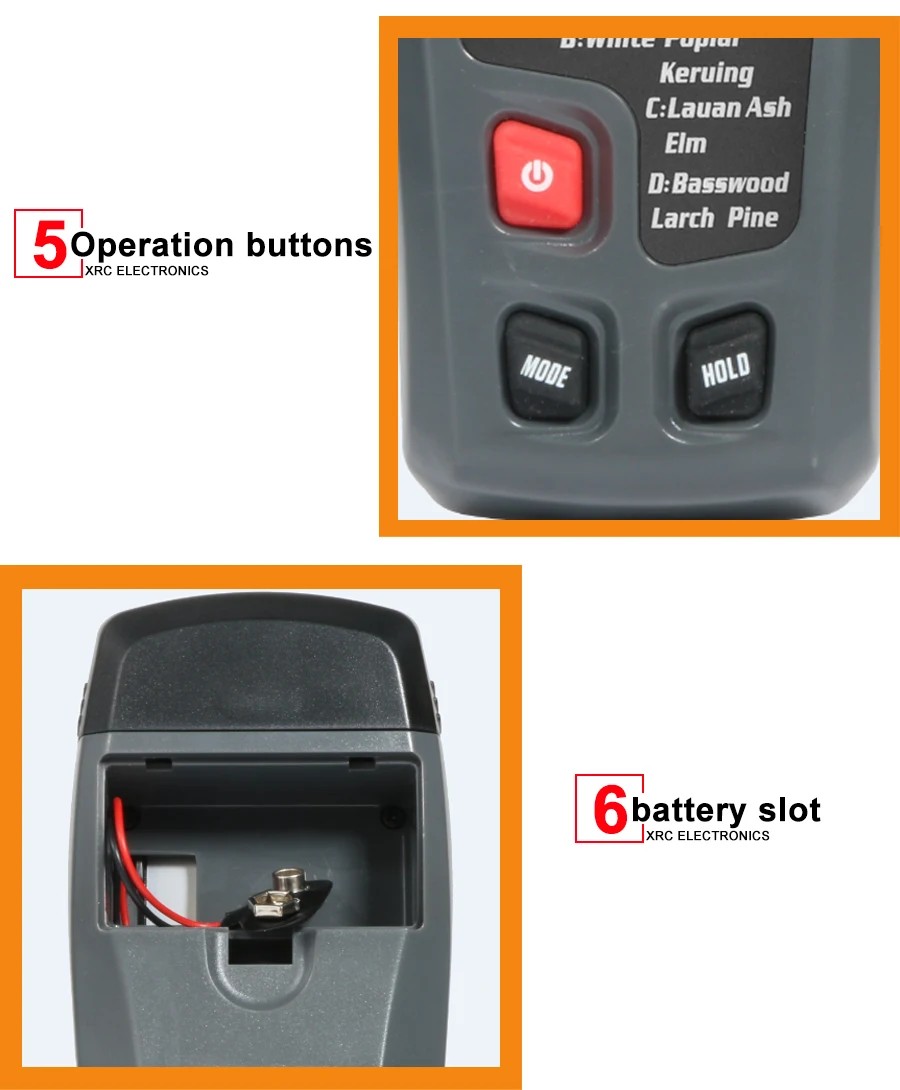 Wood moisture meter MT10 description 06