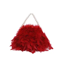 Хит, женская вечерняя сумочка с перьями, вечерние, свадебные, роскошные сумки, новинка, сумочка на цепочке, с кисточкой, сумка на плечо, перо, любовь, день, клатч