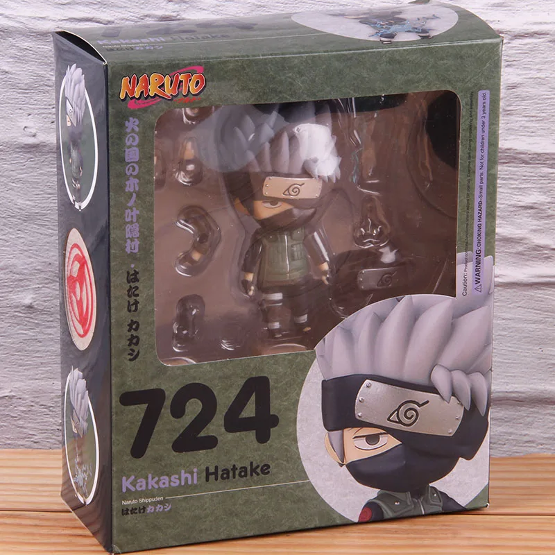 Наруто фигурка Shippuden Хатаке Какаши 724 ПВХ Какаши Хатаке фигурка аниме Коллекционная модель игрушка подарок кукла - Цвет: with colorful box