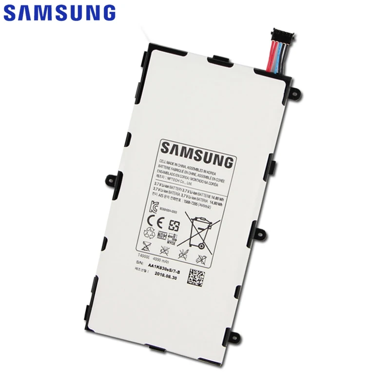 Оригинальная сменная батарея samsung для Galaxy Tab3 7,0 T217a T210 T211 T2105 настоящая батарея для планшета T4000E T4000U/C 4000 мАч