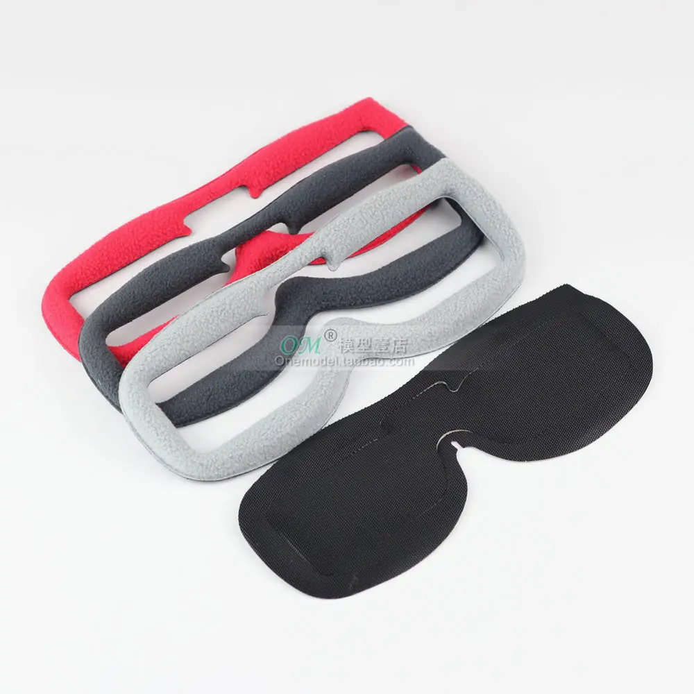 

k./-FatShark Glasses pad Fat shark HDO V2 V3 material Suede sponge eye mask pad/ flannel Four-piece set/Leather three-piece