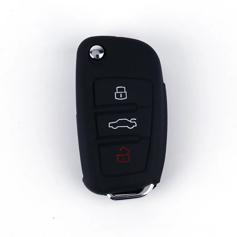 Custodia portachiavi in Silicone Custodia/cover per Chiave/telecomando per Audi A3 A1 A6L misura per Audi Q2L Q3 Q7 per Audi S3 R8 ecc accessori per auto modello Styling Case - H0dbe209478094d04b17a367c3c26871aL